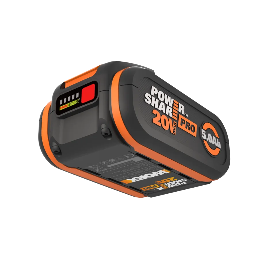 WORX POWERSHARE™ 20V 5.0Ah MAX PRO Lithium-ion Battery, with Battery  Indicator - WORX Australia