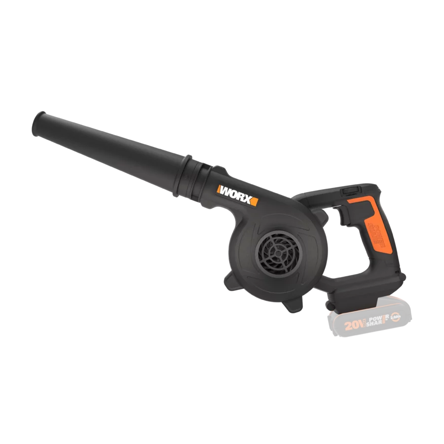 Worx 20V 2-Speed Leaf Blower Cordless with Battery and Charger