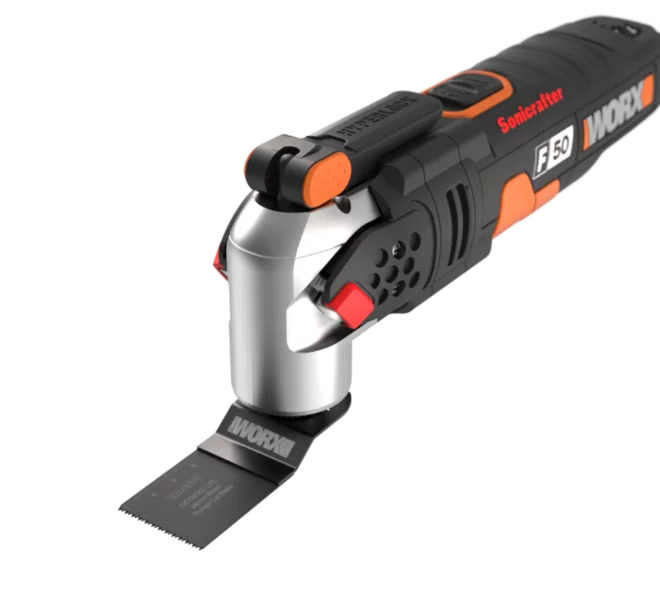 WORX WX681 F50 450W Sonicrafter Multi-Tool Oscillating Tool with 40 Accessories 