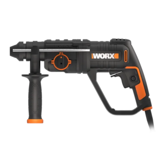 Marteau perforateur avec fil 800 W et mandrin WORX WX339.3