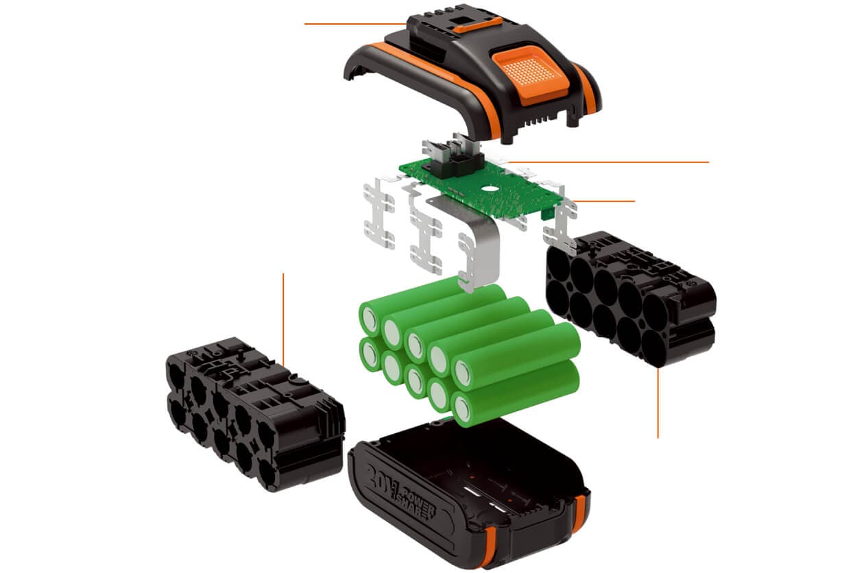  WORX WA3520 Batería MaxLithium, 1,5 amperio-hora, 20 voltios.  Plataforma y repuesto de batería PowerShare : Herramientas y Mejoras del  Hogar