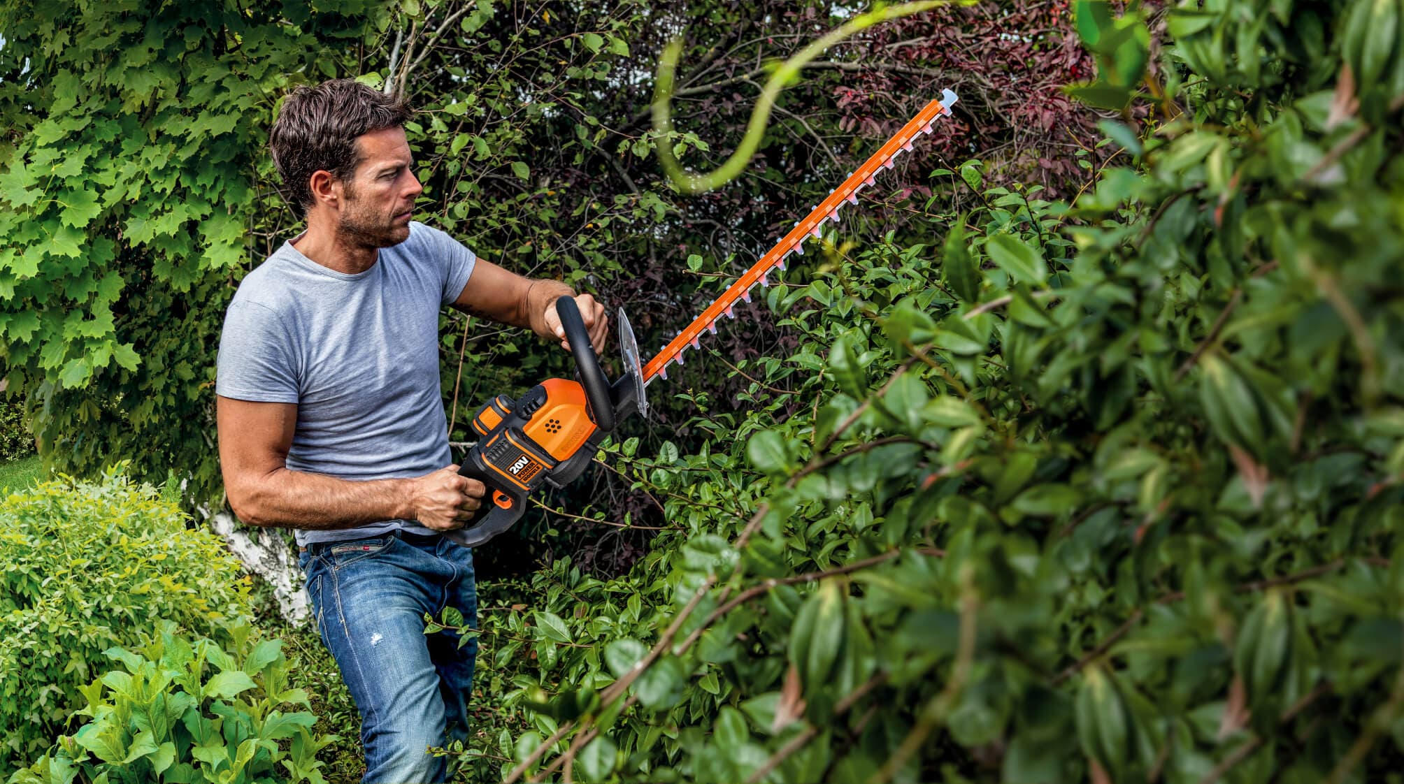 Kraftig og let h kkeklipper til at passe din have Worx